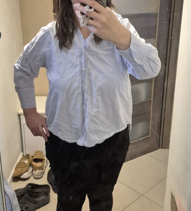 Koszula damska oversize w paski Zara r. L