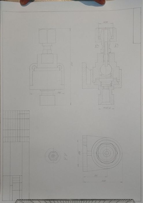Креслення від руки, у SolidWorks та AutoCAD