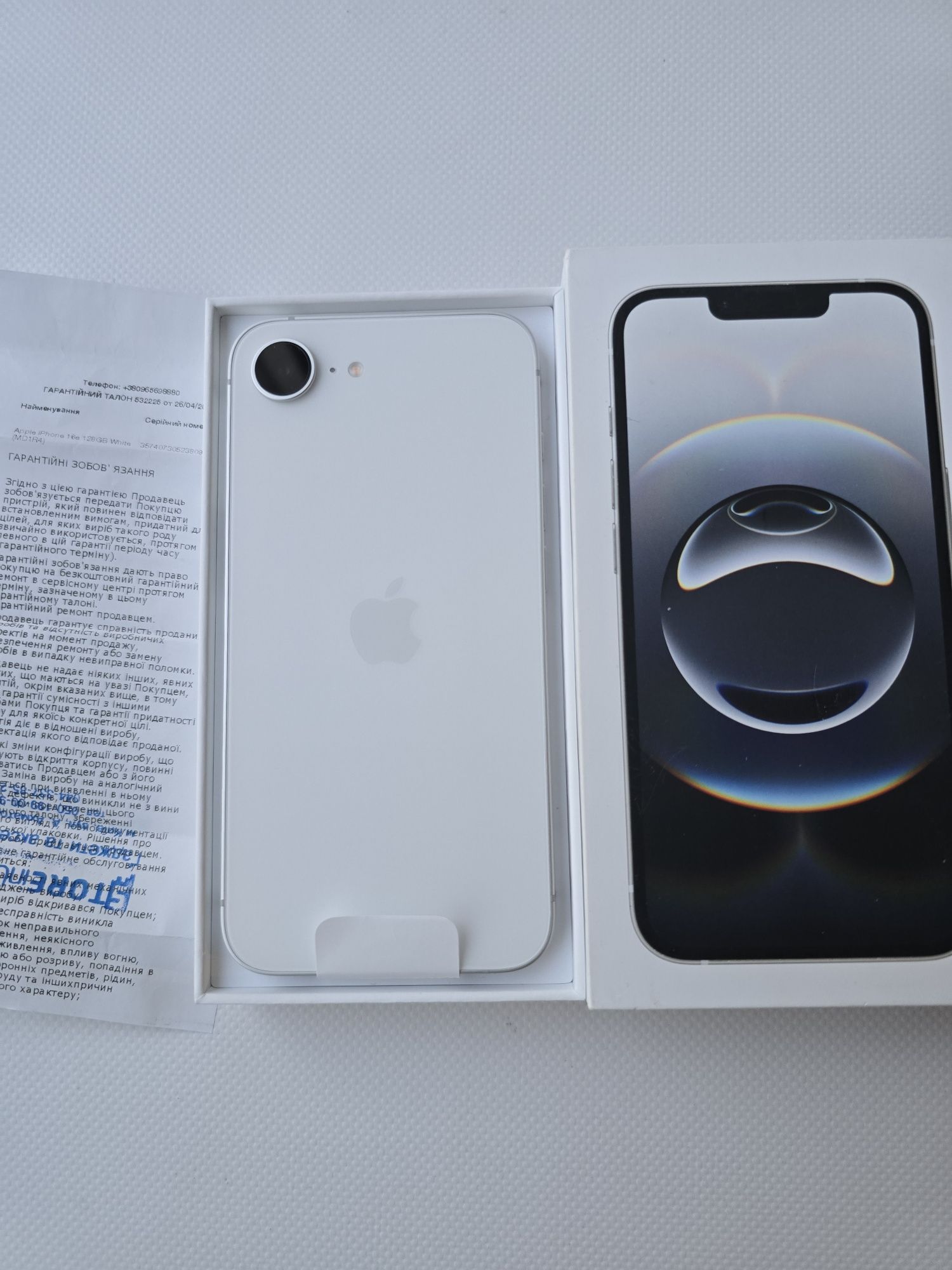 iPhone 16E, 128 GB 100% Физ сим + Е сим