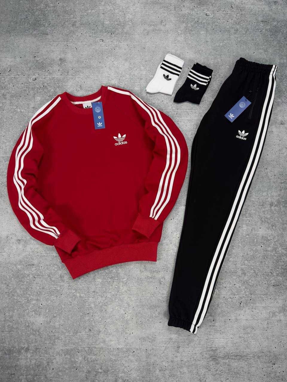 Adidas спортивный костюм мужской весенний осенний летний адидас