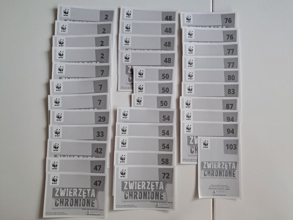 Naklejki zwierzęta WWF Lidl