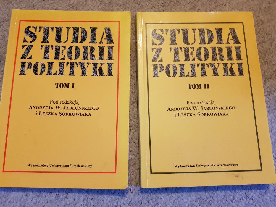 Studia z teorii polityki - red. A. W. Jabłoński i L. Sobkowiak