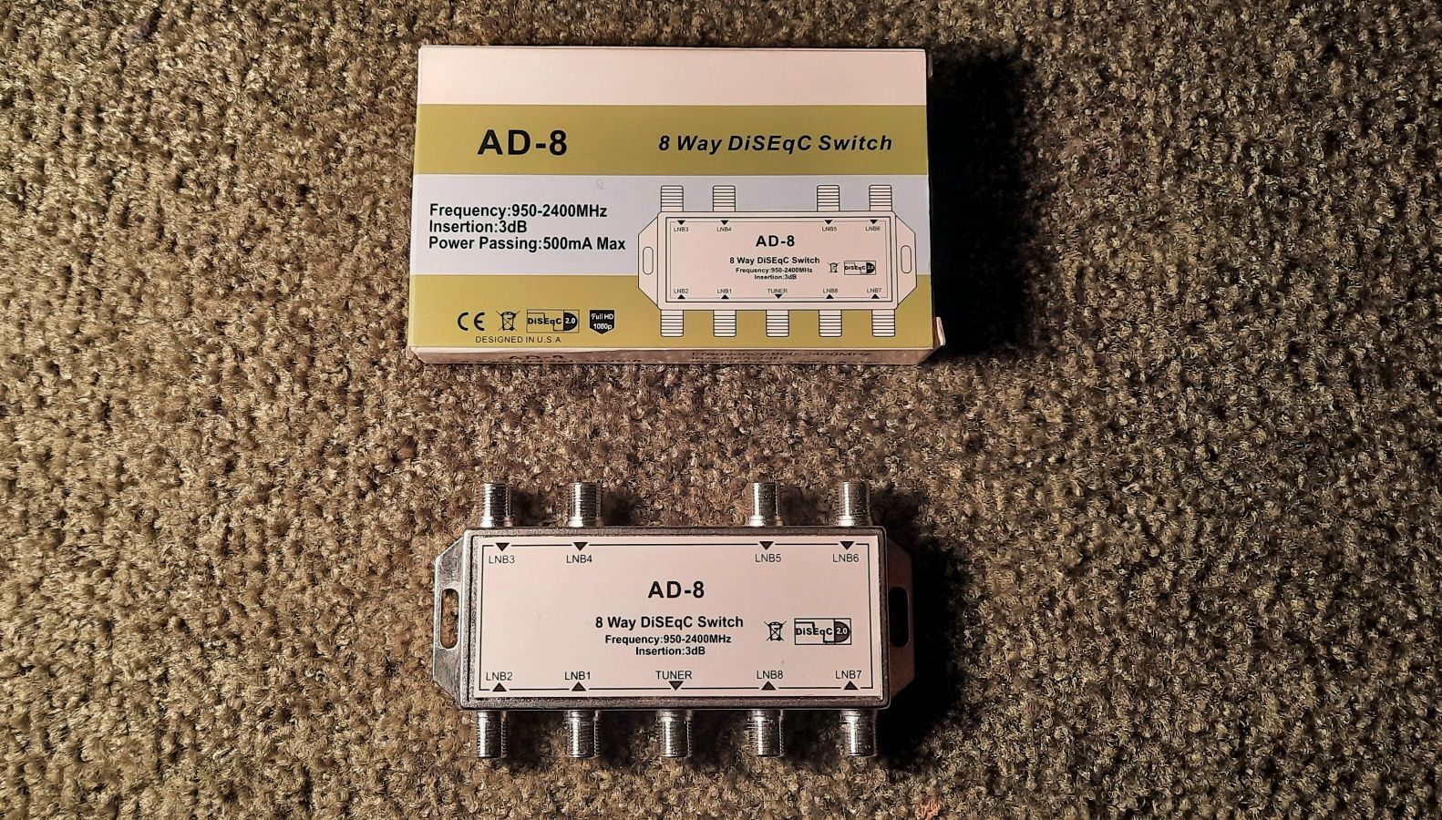 DiSEqC 2.0 Alphabox 8×1 Switch