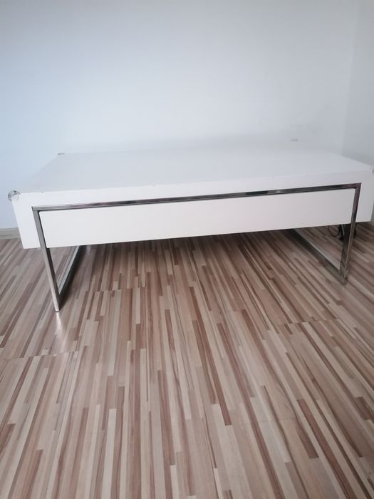 Ława stolik kawowy biały połysk