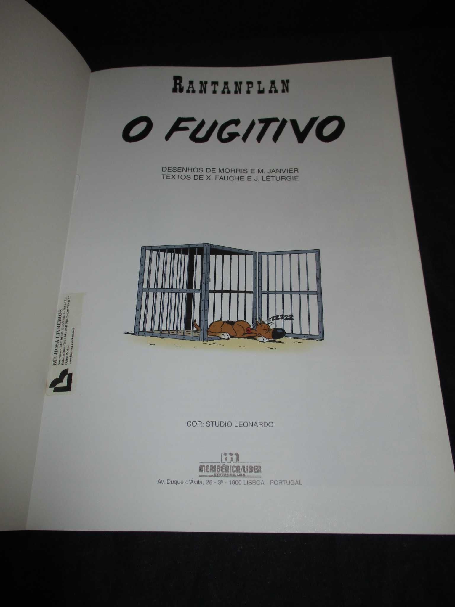 Livro BD O Fugitivo Rantanplan Meribérica 1ª edição 1998