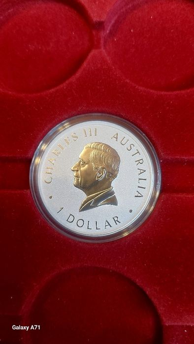 Кукабара .Монета 2024 Серебряная Инвестиционная монета