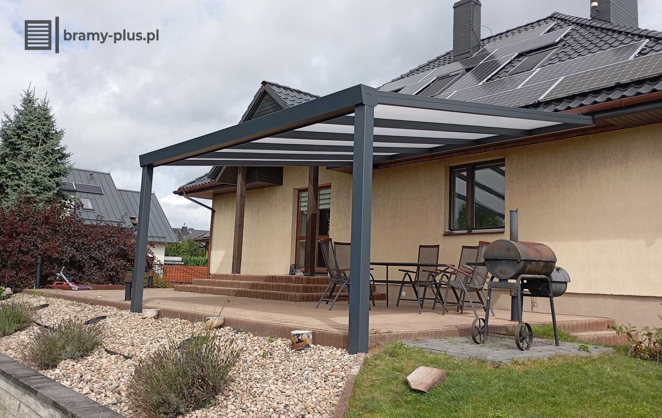 Pergola aluminiowa zadaszenie tarasu z aluminium 6x3 inne rozmiary