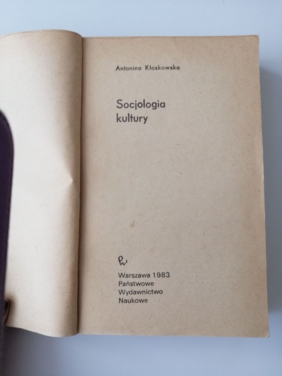Książka "Socjologia kultury" A. Kłoskowska