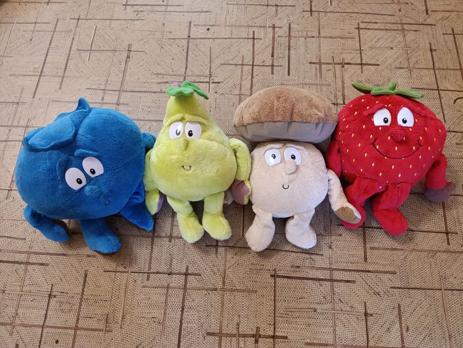 Набір м'яких іграшок фрукти та овоч