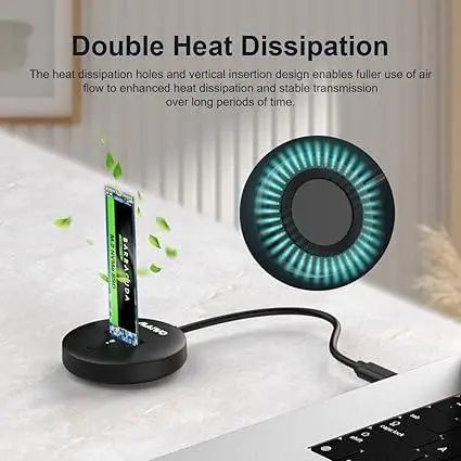 Док-станція MAIWO M.2 NVMe SSD, адаптер M.2 PCIe SSD Dock to USB C