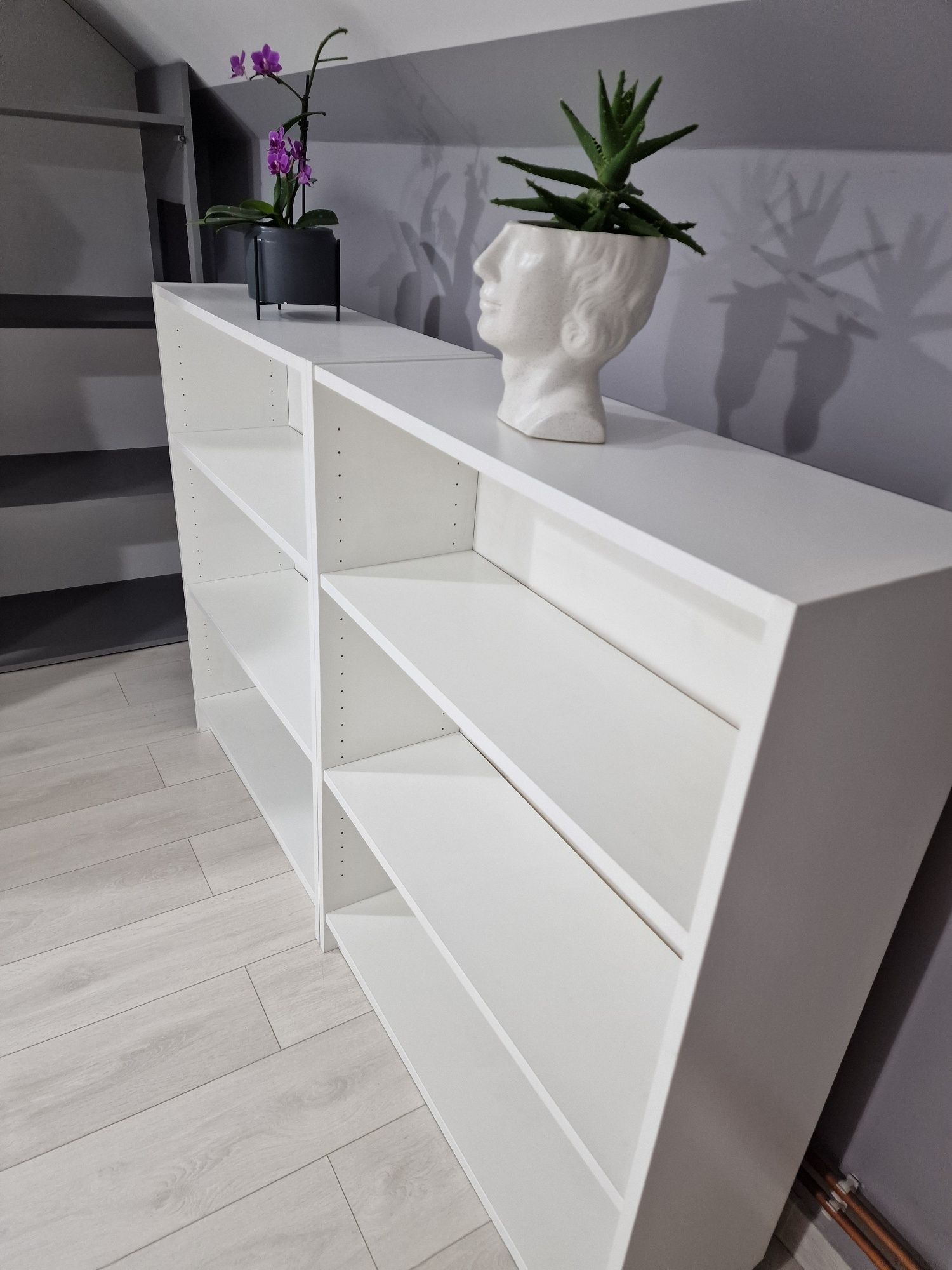 Ikea billy 2 regały białe