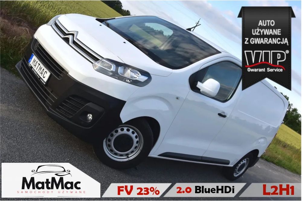 Citroën JUMPY FURGON L2 Long expert proace vivaro  *2.0 BLUEHDI*122*Manual*L2*Hak*GrzaneFotele*Kamera*2xPDC*BLISSY*FV23%