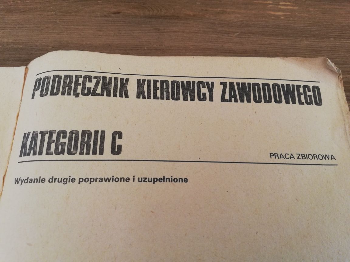 Podręcznik kierowcy zawodowego kategorii C wyd 2 1985