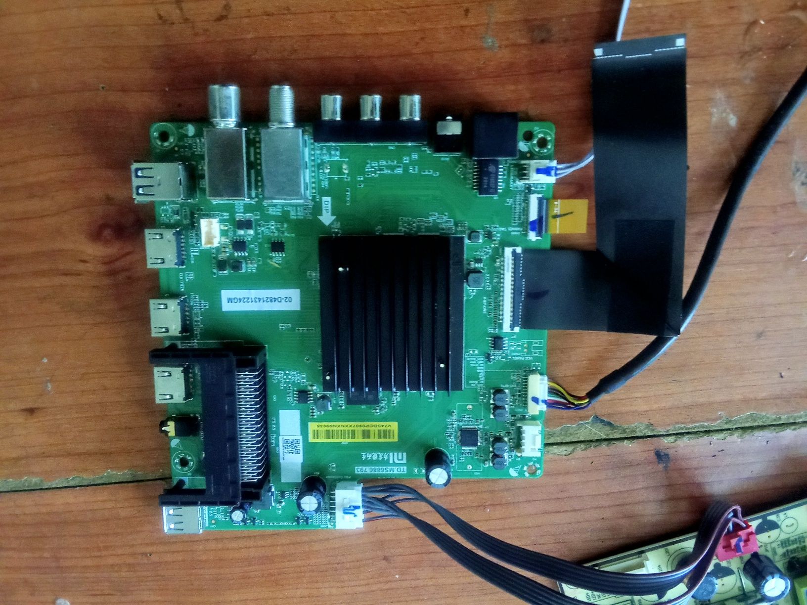 Conjunto Mainboard e Fonte para TV Xiaomi