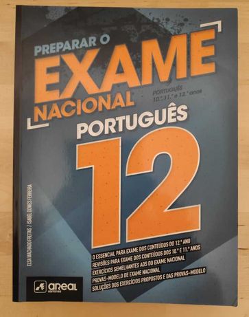Livro para preparar exame Nacional Português 12º Ano.