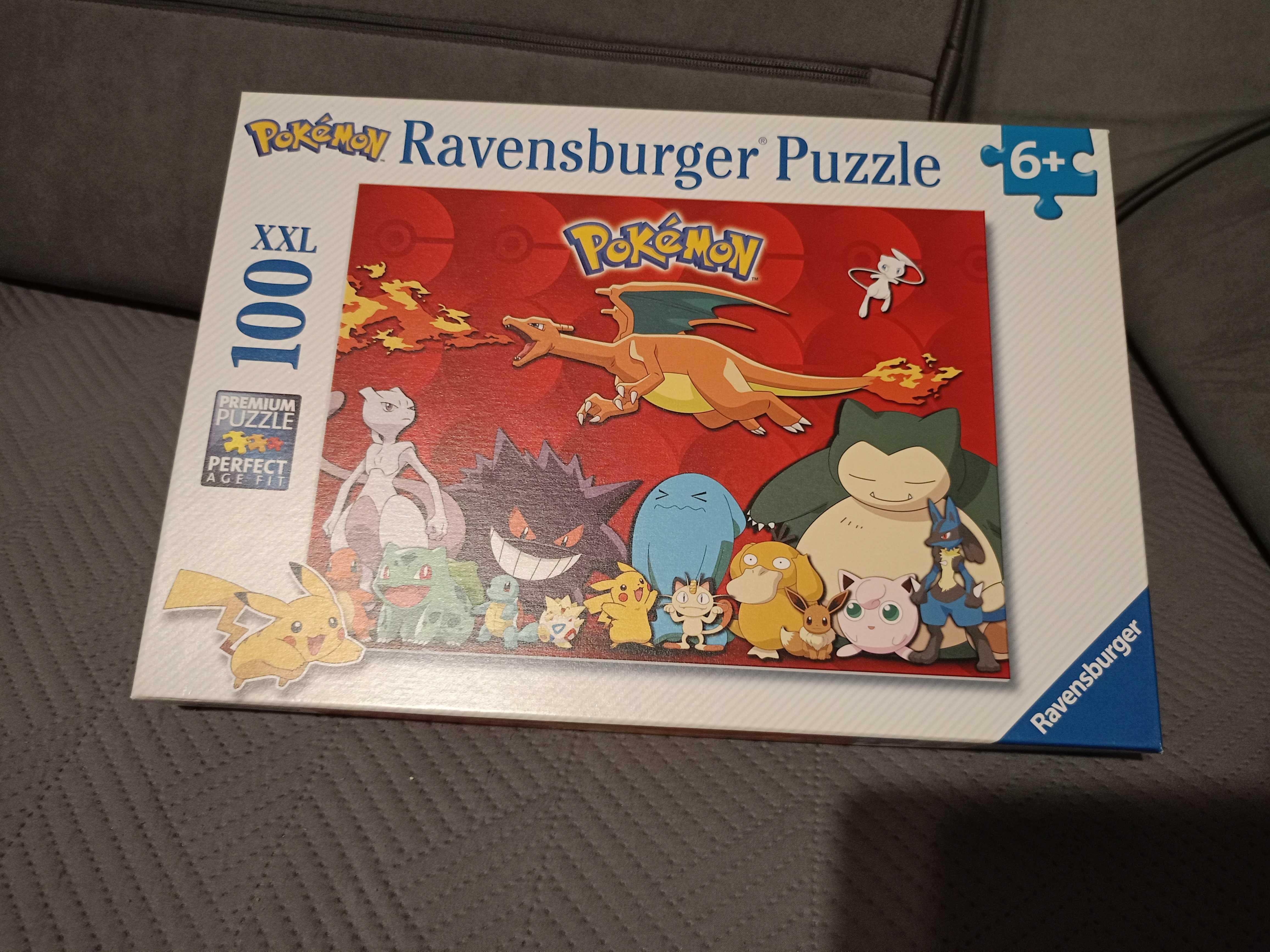 puzzle Ravensburger 100 XXL pokemon jak nowe super stan 6+