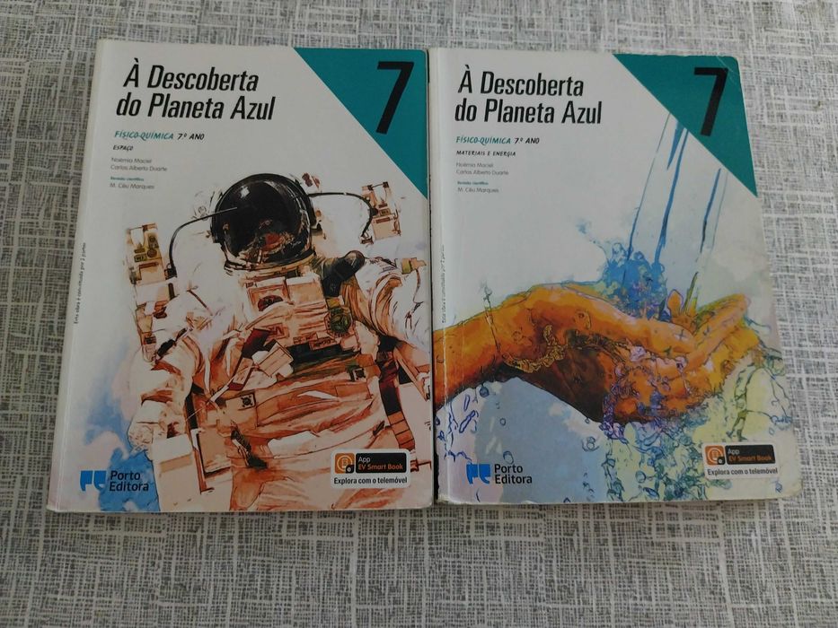 Manuais e caderno de atividades físico química 7° ano