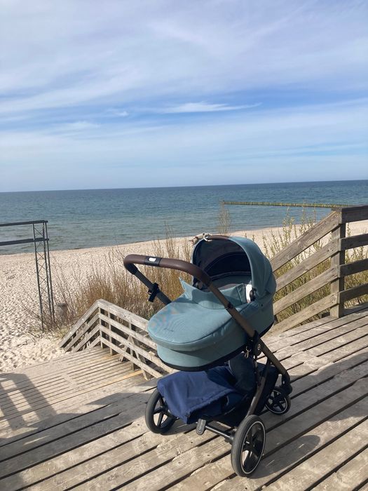 Wózek dziecięcy Cybex Balios S Lux 3w1 Niebieski Błękitny Baby blue