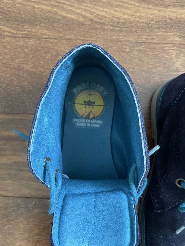 botas crianca - cor azul