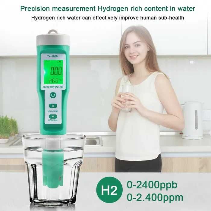 Тестер води Yieryi YY-1010 PH TDS EC ORP SALT H2 S.G Temp MΩ Fertile