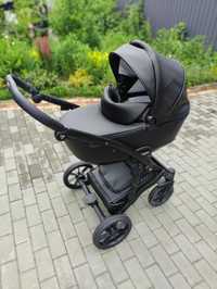 Коляска 2 в 1 Junama Space Black Eco 03 еко шкіра