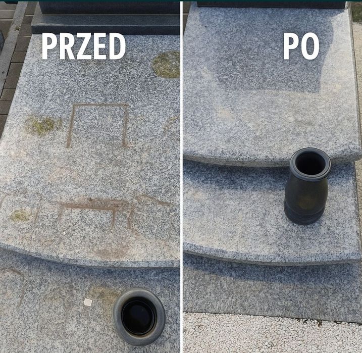 Profesjonalne sprzątanie grobów Górny Śląsk nowość malowanie żywicą