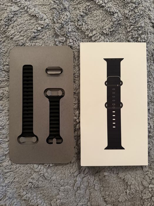Ремешок Ocean Band Black (чёрный) для Apple Watch Ultra 2 49 mm