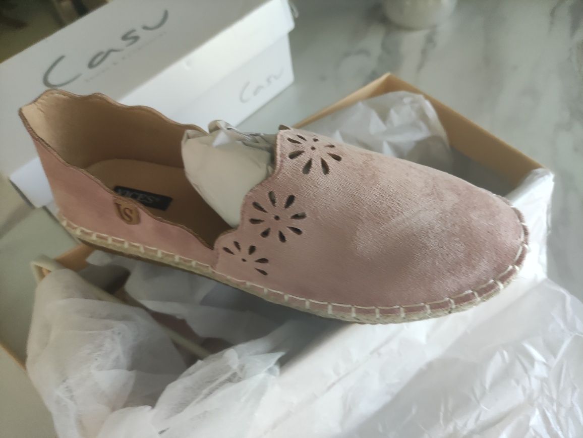 Espadryle baleriny Vices pudrowy róż