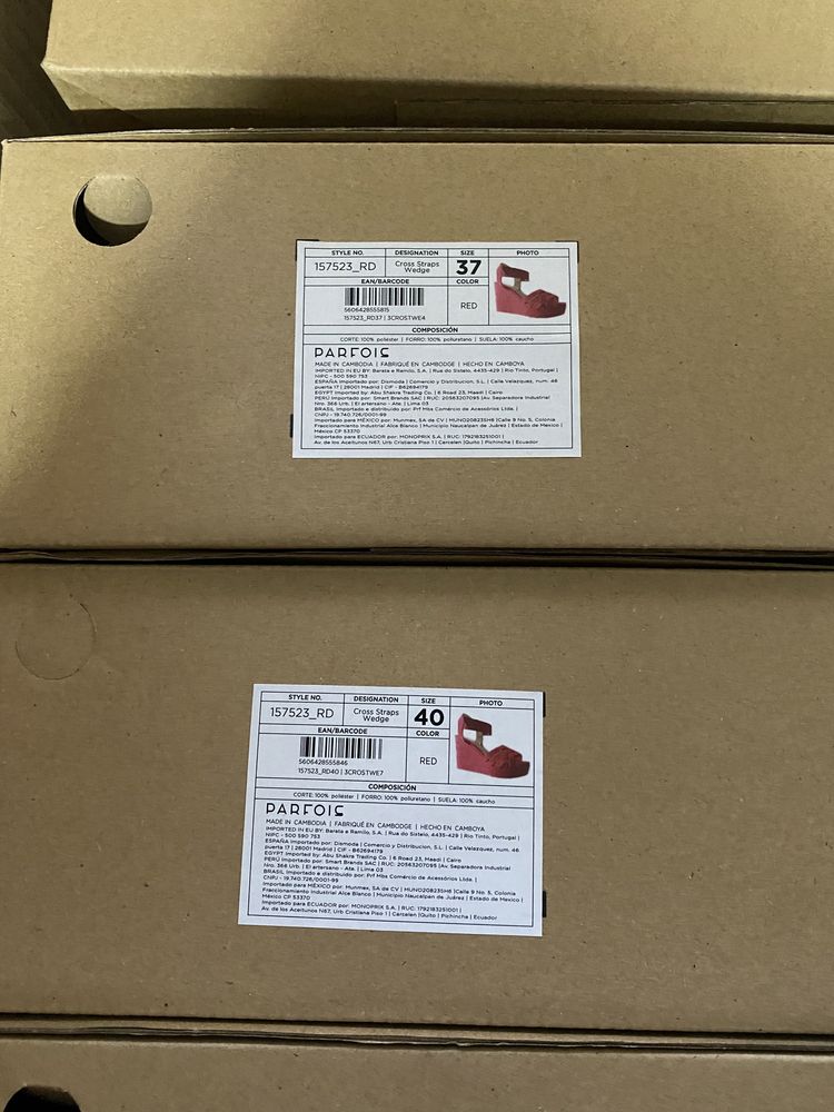 Box Parfois 7 par butów buty Koturn mix rozmiarów