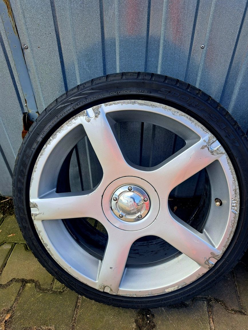 4 felgi BBS ABT 18 cali 5x112 z oponami 245/40/18