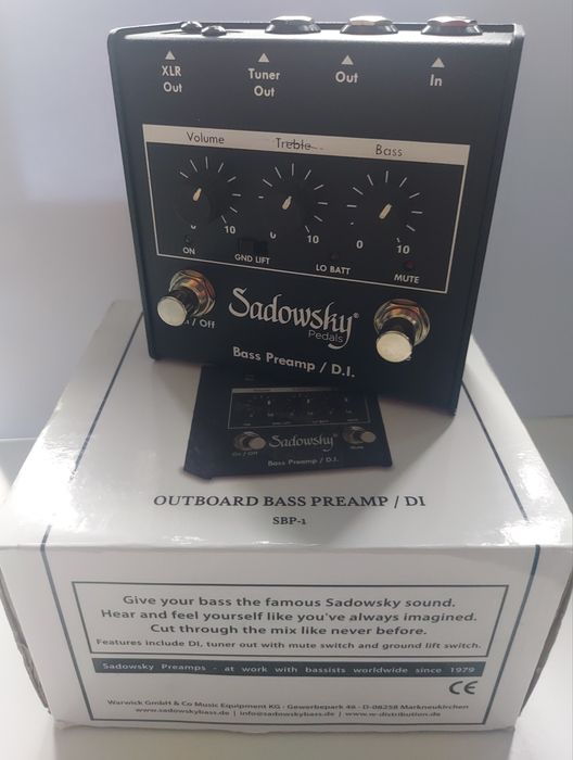 Bass Preamp Sadowsky SBP-1. Efekt do gitary basowej.