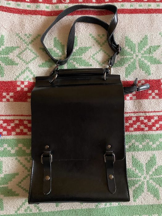 Шкіряна сумка-портфель