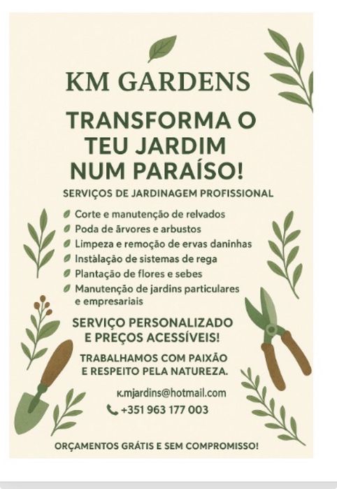 Jardim manutenção e construção