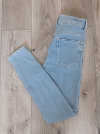 Asos Denim Nowe bawełniane jasnoniebieskie jeansy 34 XS