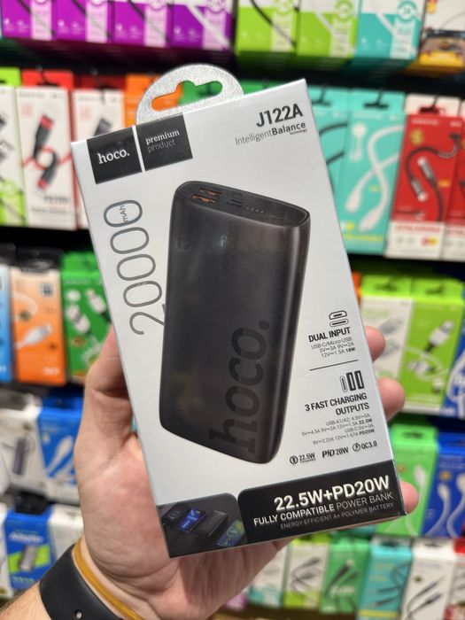 Power Bank Hoco J122A 20000 mAh | Быстрая зарядка 22.5W | Павербанк