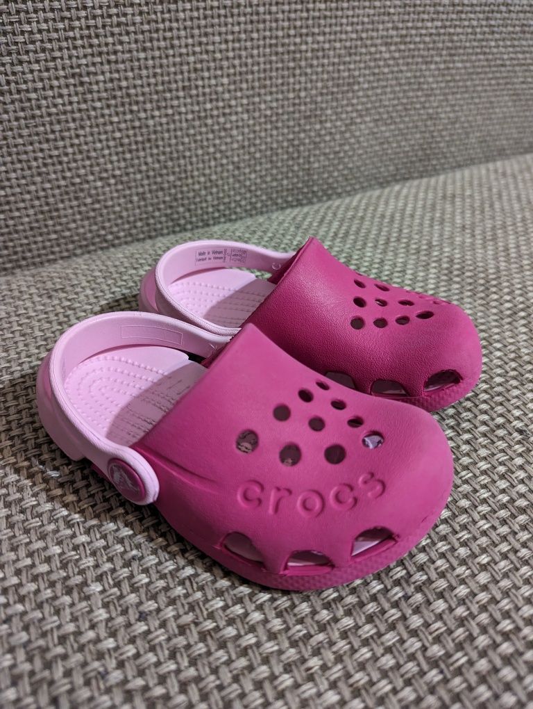 Крокси Crocs Kids' Electro Clog розовые (Kids) р24