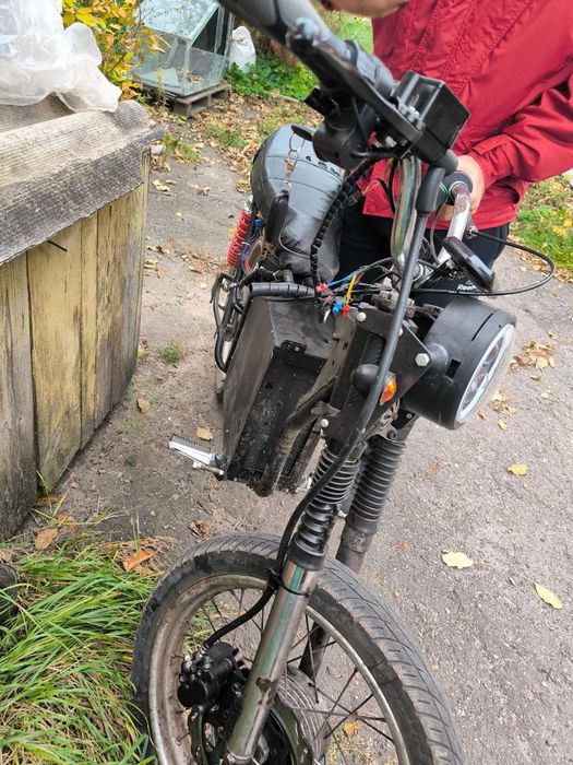 Електробайк на базі Мінськ 125 (4кВт АКБ, 3 кВт прямоприводний мотор)