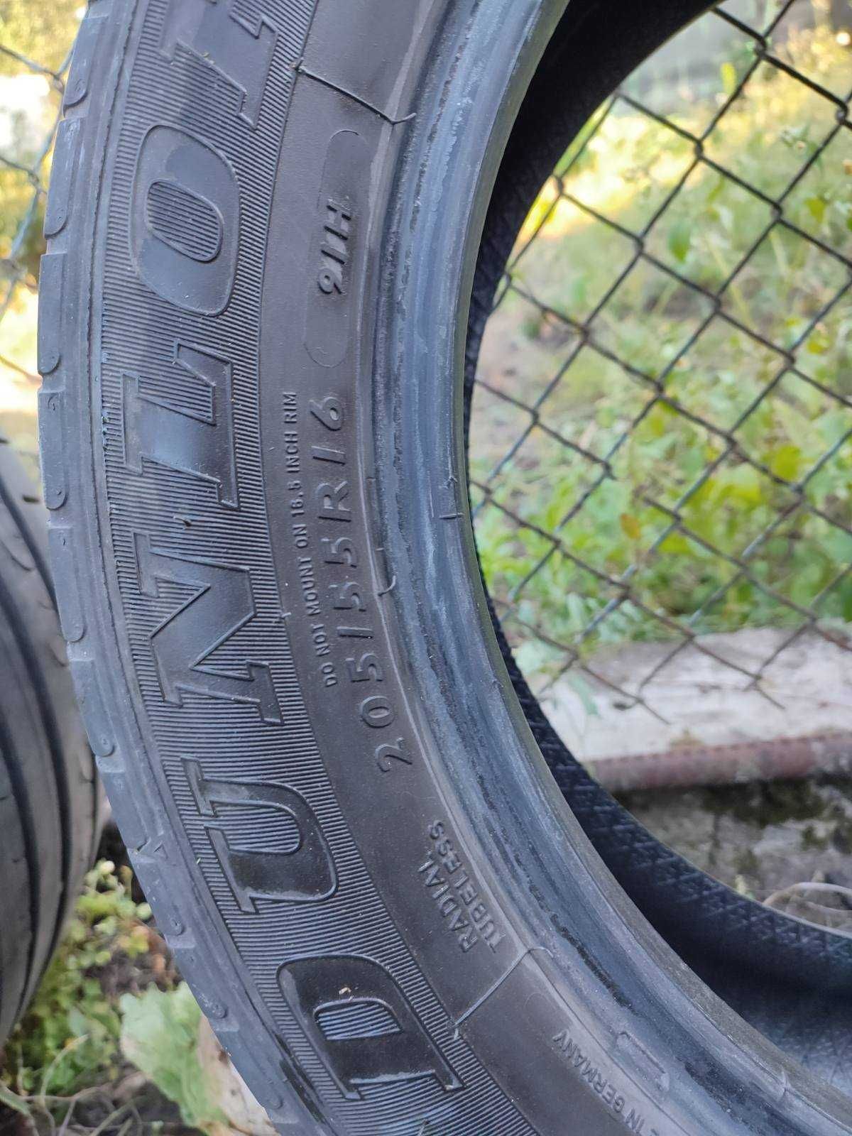 Продам пару шин Dunlop 205/55 R16