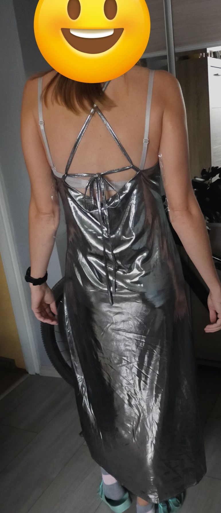 Metaliczna sukienka rozm. M/L