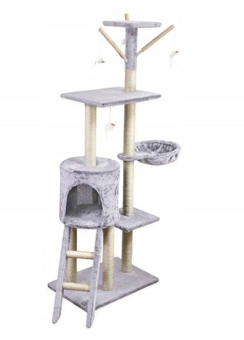 Drapak wysoki Pet Hobby 140 cm szary