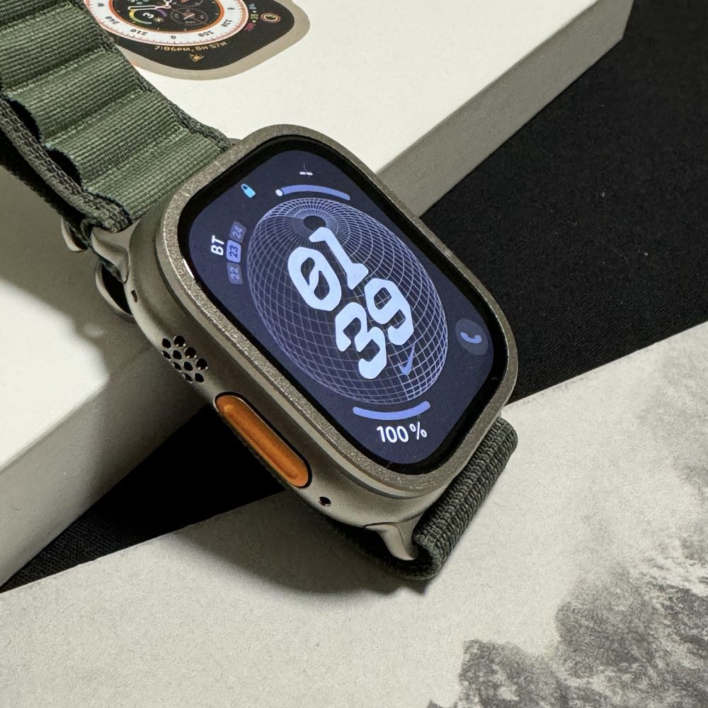 Продам Apple Watch Ultra 49mm Titanium Green Alpine Loop M