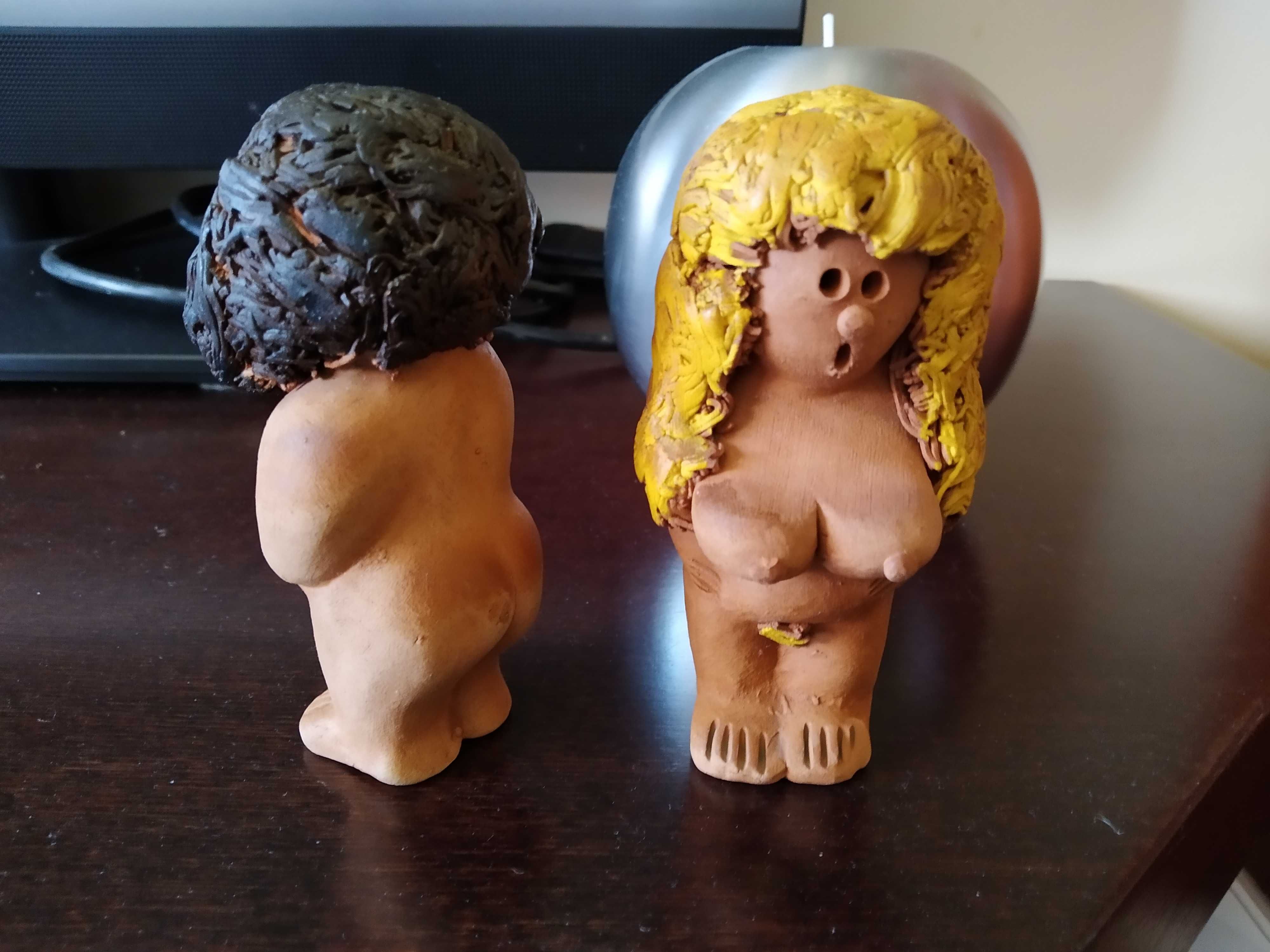 Adão e Eva em cerâmica