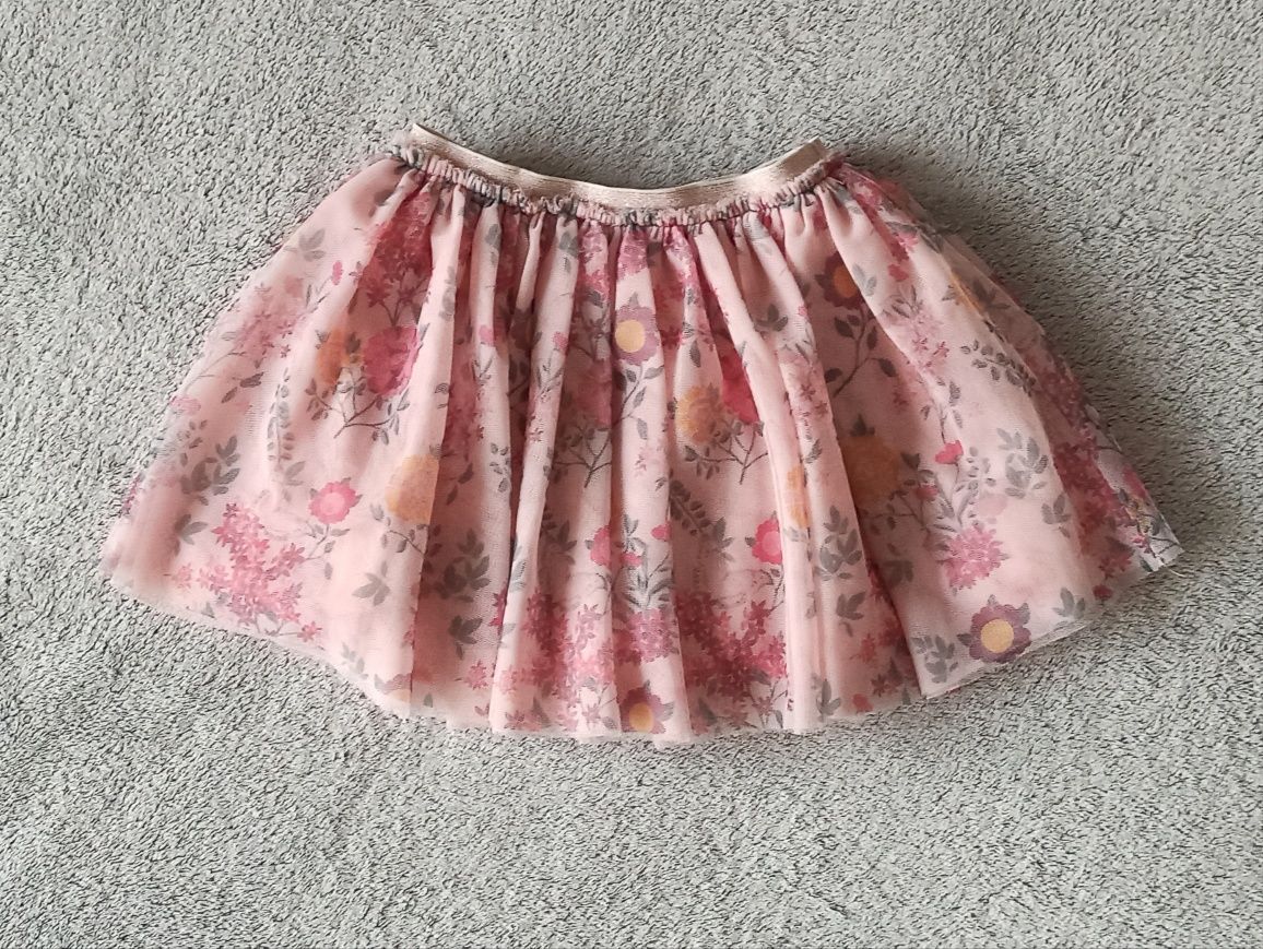 Primark spódniczka tiulowa 98 róż kwiaty stan bdb tutu zadbana