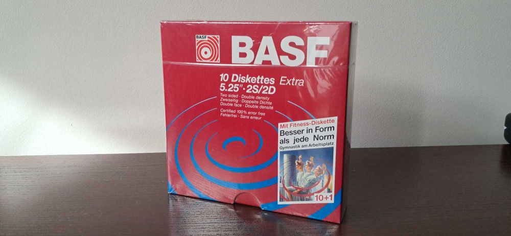 Dyskietki 5.25 BASF 2S/2D nowe!