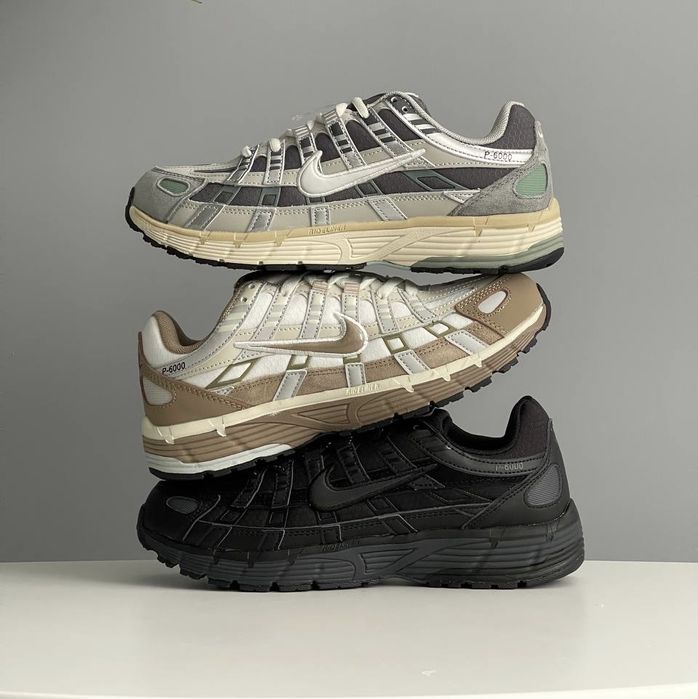 36-45 р кросівки водовідштовхувальні Nike P-6000 Gore-Tex beige black