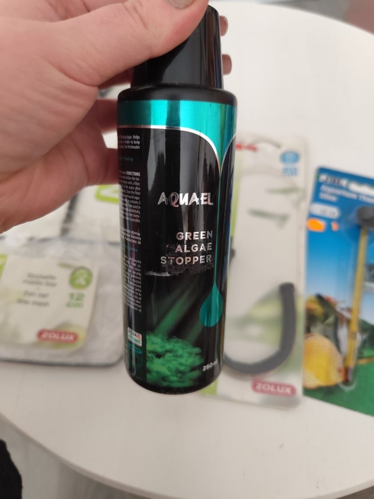 Zestaw akwarystyczny. Green algae stopowe + siatka + czyścik + tło