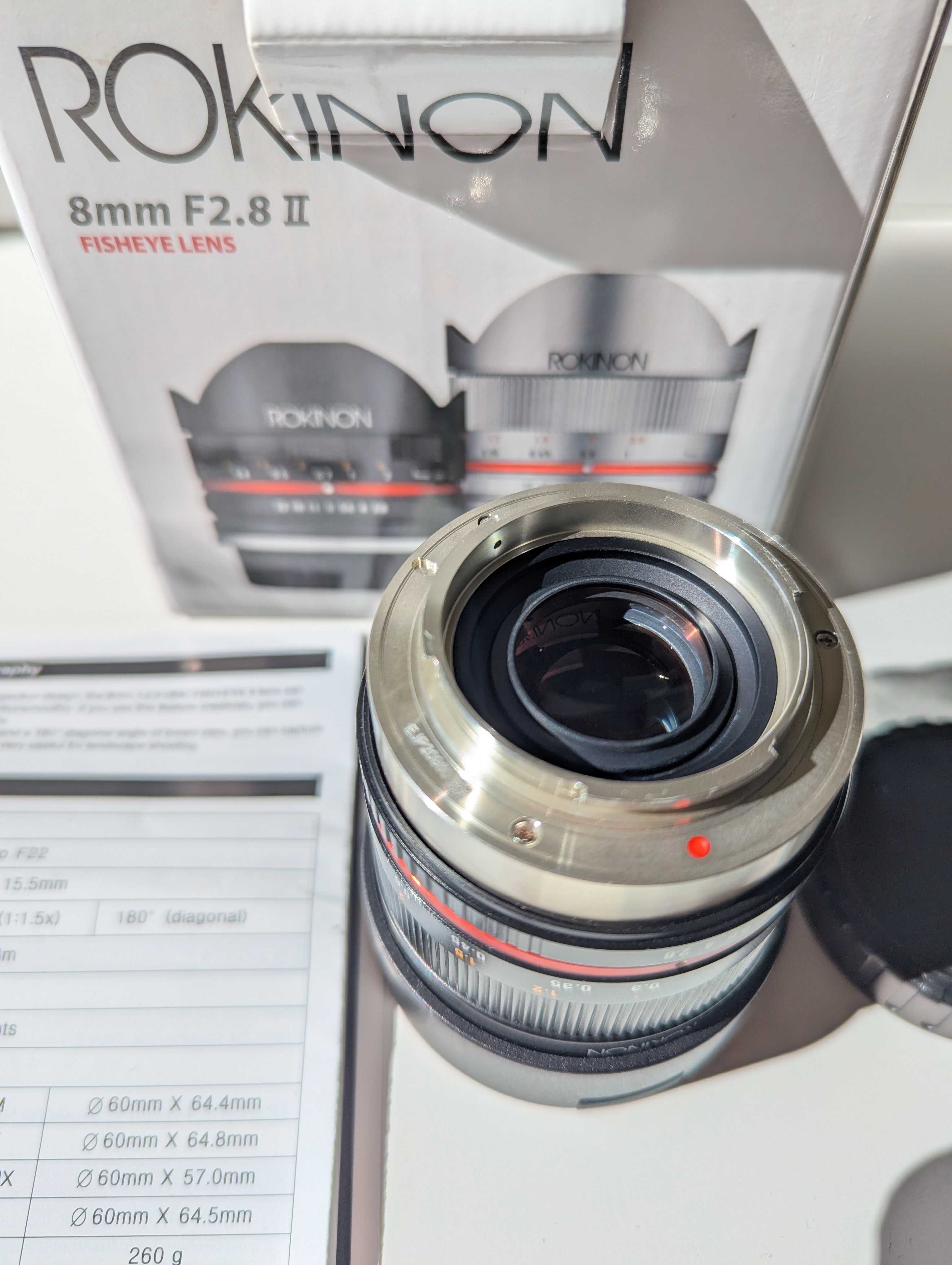 Rokinon 8mm f/2.8 UMC Fisheye II Fujifilm X