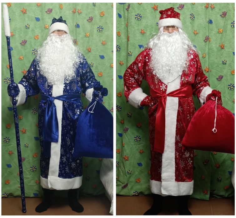 Костюм Діда Деда Мороза Снігуроньки Снегурочки Миколая Дід Дед Мороз