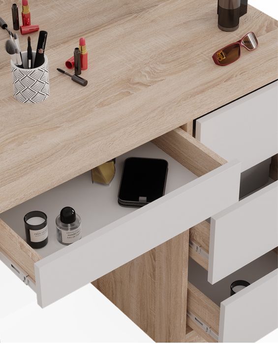 Vicco biurko stolik pod toaletkę z szufladami 90x40 cm