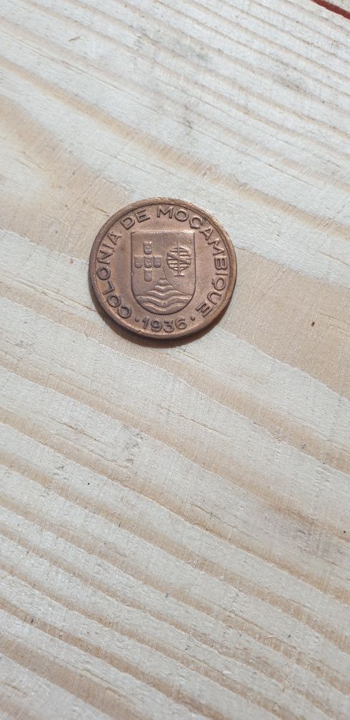 Moeda 10 centavos de Moçambique 1936